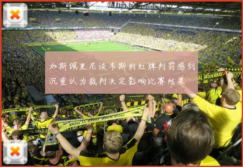 加斯佩里尼谈韦斯利红牌判罚感到沉重认为裁判决定影响比赛结果
